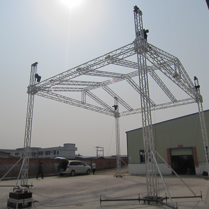 braguero de iluminación de aluminio portátil de la espita del triángulo de 290m m para los conciertos 1