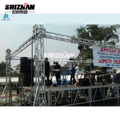 Flat Aluminium Alloy Truss Wedding Event Stage Truss Lighting Box Truss