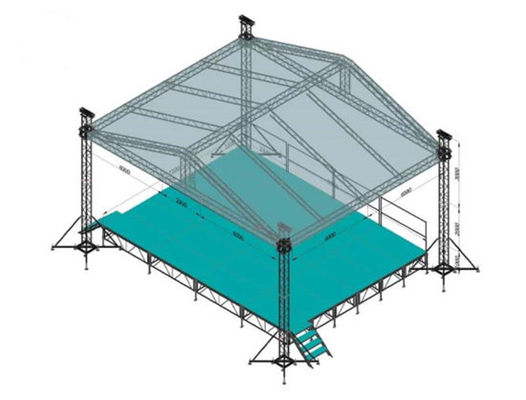 Modular Aluminum Stage Truss System for Events and Concerts