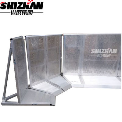 1200*1000*1200mm Concert Crowd Control Barriers Folding Aluminum Traffic Metal Brricade