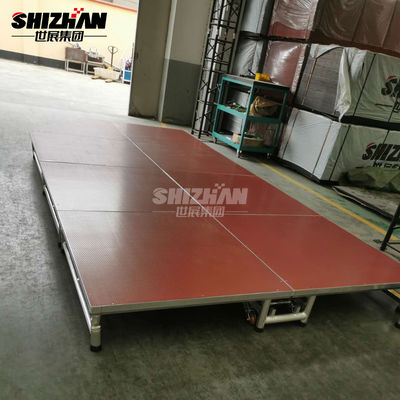 Flower Shine White Portable Outdoor Stage Platforms Aluminum Foldable