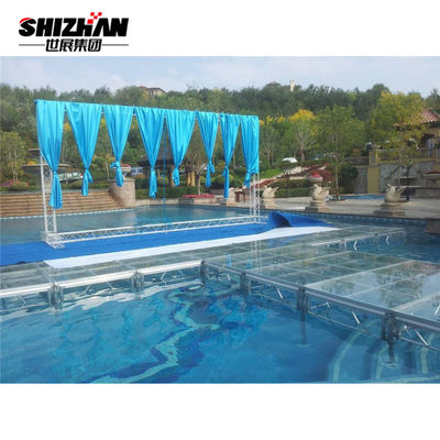 Decoration Wedding Live Performance Stage Temporary Portable 4x8 Stage Deck Clear