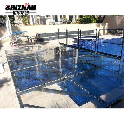 Decoration Wedding Live Performance Stage Temporary Portable 4x8 Stage Deck Clear