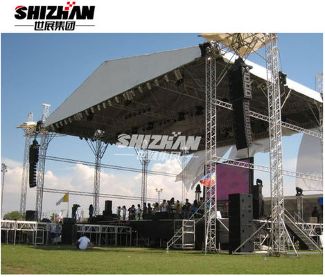 Outdoor Stage Lighting Aluminum Top Roof Line Array Truss Display System