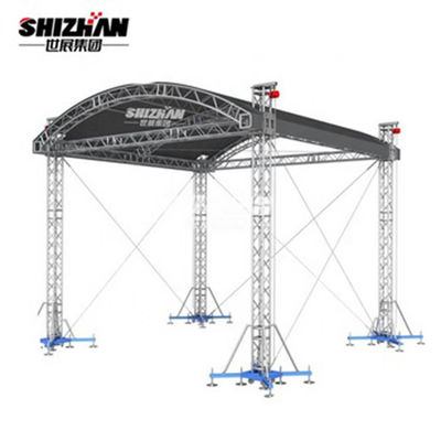 Outdoor Stage Lighting Aluminum Top Roof Line Array Truss Display System