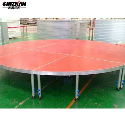 Flower Shine White Portable Outdoor Stage Platforms Aluminum Foldable