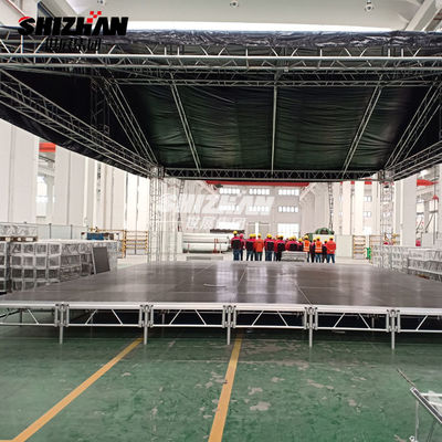 Aluminum Mobile Concert Stage 4feet*4feet Alloy Wedding Stage Exhibition